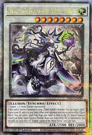 Image of Diabell, Queen of the White Forest (Quarter Century Secret Rare) (INFO-EN040) - The Infinite Forbidden 1st Edition