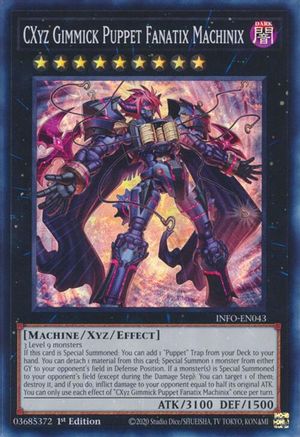 Image of CXyz Gimmick Puppet Fanatix Machinix (INFO-EN043) - The Infinite Forbidden 1st Edition