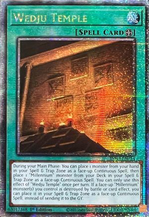 Image of Wedju Temple (Quarter Century Secret Rare) (INFO-EN054) - The Infinite Forbidden 1st Edition
