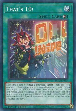 Image of That's 10! (INFO-EN067) - The Infinite Forbidden 1st Edition