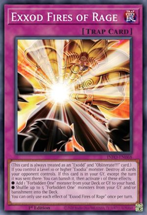 Image of Exxod Fires of Rage (INFO-EN068) - The Infinite Forbidden 1st Edition