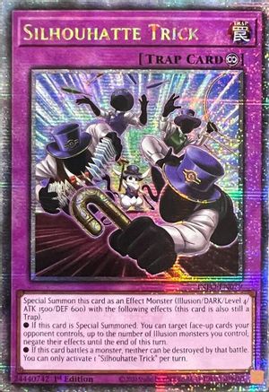 Image of Silhouhatte Trick (Quarter Century Secret Rare) (INFO-EN079) - The Infinite Forbidden 1st Edition