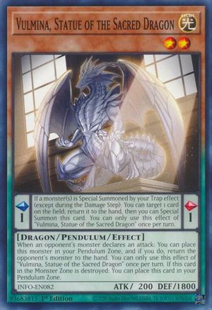 Image of Vulmina, Statue of the Sacred Dragon (INFO-EN082) - The Infinite Forbidden 1st Edition