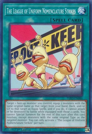 Image of The League of Uniform Nomenclature Strikes (INFO-EN086) - The Infinite Forbidden 1st Edition