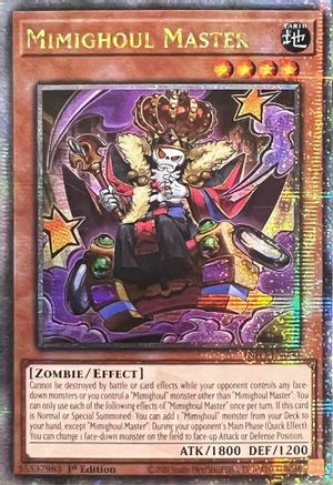 Image of Mimighoul Master (Quarter Century Secret Rare) (INFO-EN090) - The Infinite Forbidden 1st Edition
