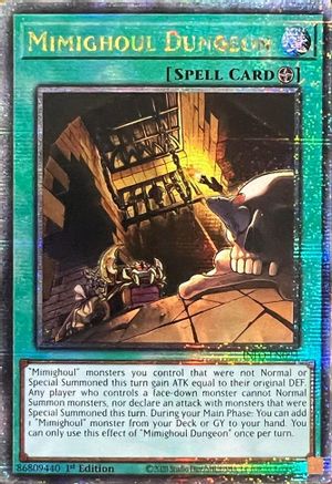 Image of Mimighoul Dungeon (Quarter Century Secret Rare) (INFO-EN094) - The Infinite Forbidden 1st Edition