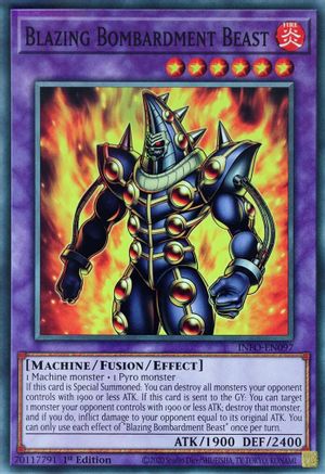 Image of Blazing Bombardment Beast (INFO-EN097) - The Infinite Forbidden 1st Edition