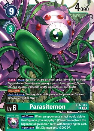 Image of Parasitemon (BT17-050) - Secret Crisis Foil