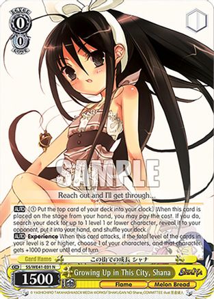 Image of Growing Up in This City, Shana (SS/WE41-E01 N) - Shakugan no Shana Premium Booster