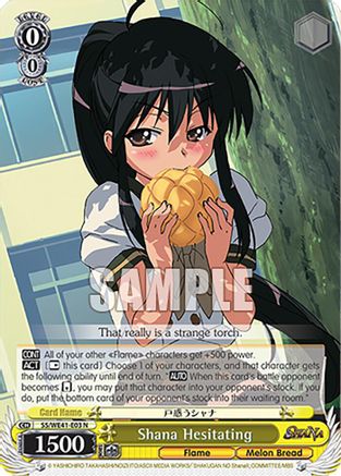 Image of Shana Hesitating (SS/WE41-E03 N) - Shakugan no Shana Premium Booster