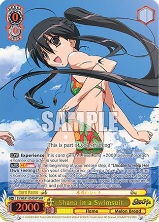 Image of Shana in a Swimsuit (SHP) (SS/WE41-E04SHP SHP) - Shakugan no Shana Premium Booster