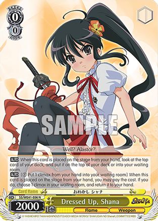 Image of Dressed Up, Shana (SS/WE41-E06 N) - Shakugan no Shana Premium Booster