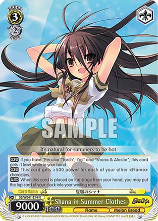 Image of Shana in Summer Clothes (SS/WE41-E14 N) - Shakugan no Shana Premium Booster