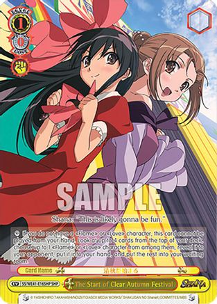 Image of The Start of Clear Autumn Festival (SHP) (SS/WE41-E16SHP SHP) - Shakugan no Shana Premium Booster