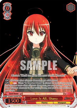Image of Love Is All, Shana (SHP) (SS/WE41-E24SHP SHP) - Shakugan no Shana Premium Booster
