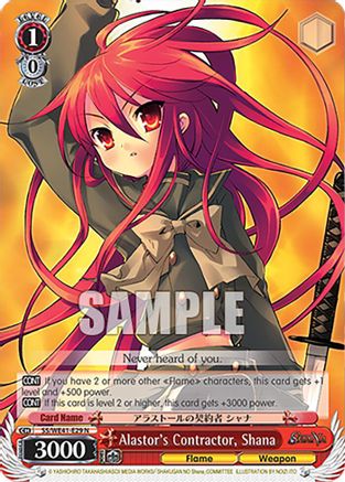 Image of Alastor's Contractor, Shana (SS/WE41-E29 N) - Shakugan no Shana Premium Booster