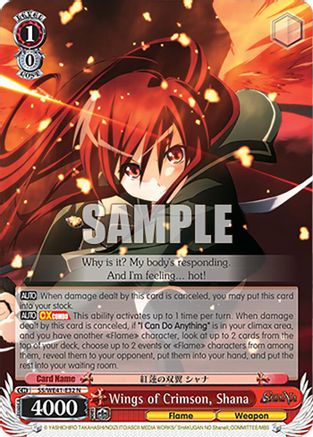 Image of Wings of Crimson, Shana (SS/WE41-E32 N) - Shakugan no Shana Premium Booster