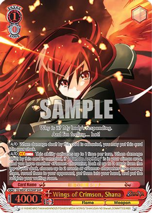Image of Wings of Crimson, Shana (SHP) (SS/WE41-E32SHP SHP) - Shakugan no Shana Premium Booster