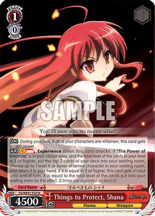Image of Things to Protect, Shana (SS/WE41-E33 N) - Shakugan no Shana Premium Booster