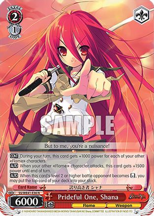 Image of Prideful One, Shana (SS/WE41-E36 N) - Shakugan no Shana Premium Booster