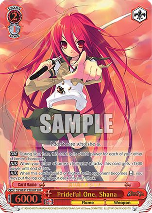 Image of Prideful One, Shana (SHP) (SS/WE41-E36SHP SHP) - Shakugan no Shana Premium Booster