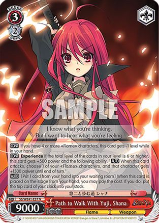 Image of Path to Walk With Yuji, Shana (SS/WE41-E37 N) - Shakugan no Shana Premium Booster