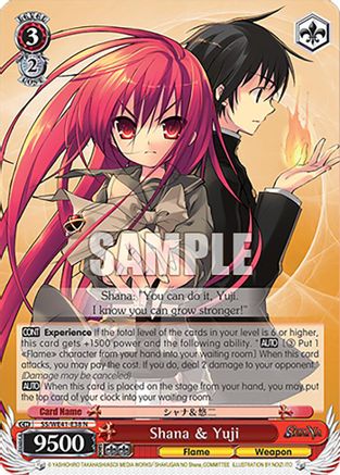 Image of Shana & Yuji (SS/WE41-E38 N) - Shakugan no Shana Premium Booster