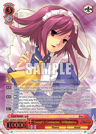 Image of Tiamat's Contractor, Wilhelmina (SHP) (SS/WE41-E40SHP SHP) - Shakugan no Shana Premium Booster