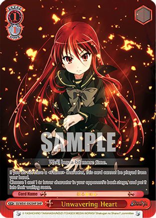 Image of Unwavering Heart (SHP) (SS/WE41-E42SHP SHP) - Shakugan no Shana Premium Booster