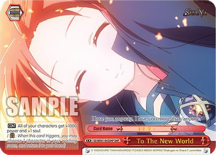 Image of To The New World (SHP) (SS/WE41-E43SHP SHP) - Shakugan no Shana Premium Booster
