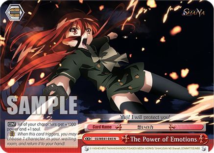 Image of The Power of Emotions (SS/WE41-E45 N) - Shakugan no Shana Premium Booster