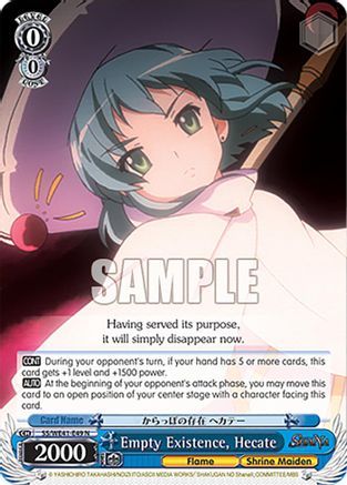 Image of Empty Existence, Hecate (SS/WE41-E49 N) - Shakugan no Shana Premium Booster