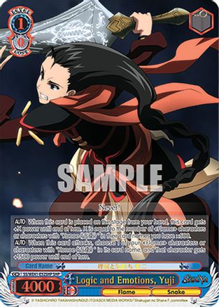 Image of Logic and Emotions, Yuji (SHP) (SS/WE41-E52SHP SHP) - Shakugan no Shana Premium Booster