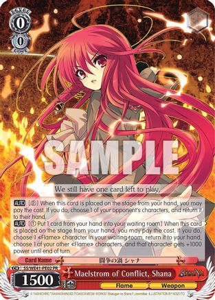 Image of Maelstrom of Conflict, Shana (SS/WE41-PE02 PR) - Shakugan no Shana Premium Booster
