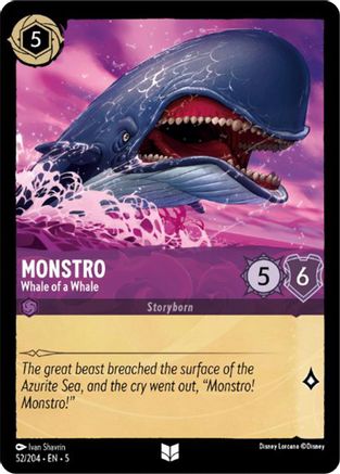 Image of Monstro - Whale of a Whale (52/204) - Shimmering Skies Cold Foil