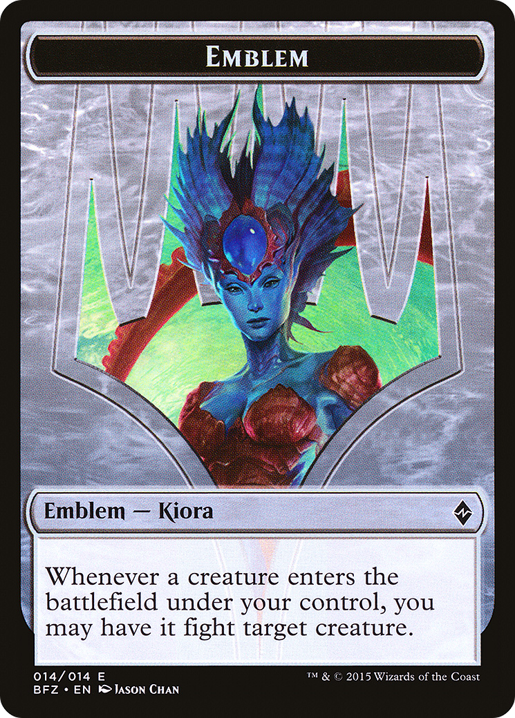 Image of Emblem - Kiora, Master of the Depths (BFZ-014) - Battle for Zendikar Tokens