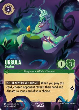 Image of Ursula - Deceiver (3) - D23 Promos Holofoil
