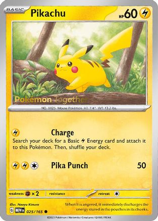 Image of Pikachu 025/165  Miscellaneous Cards & Products - Promo