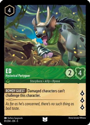 Image of Ed - Hysterical Partygoer (81/204) - Shimmering Skies Cold Foil