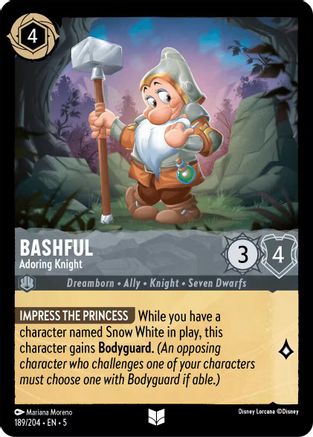Image of Bashful - Adoring Knight (189/204) - Shimmering Skies Cold Foil