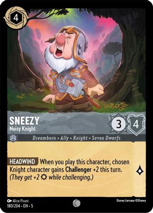 Image of Sneezy - Noisy Knight (180/204) - Shimmering Skies