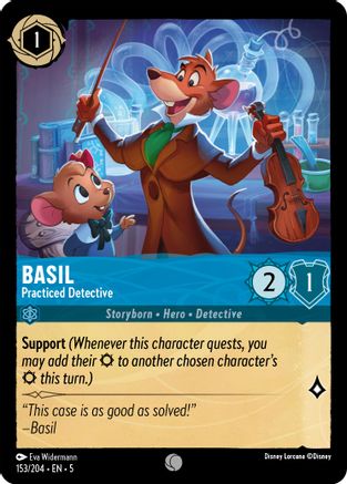 Image of Basil - Practiced Detective (153/204) - Shimmering Skies Cold Foil