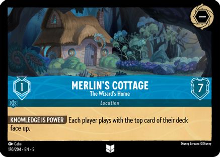 Image of Merlin's Cottage - The Wizard's Home (170/204) - Shimmering Skies Cold Foil