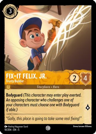 Image of Fix-It Felix, Jr. - Trusty Builder (10/204) - Shimmering Skies Cold Foil