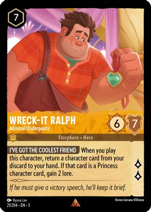 Image of Wreck-It Ralph - Admiral Underpants (21/204) - Shimmering Skies Cold Foil