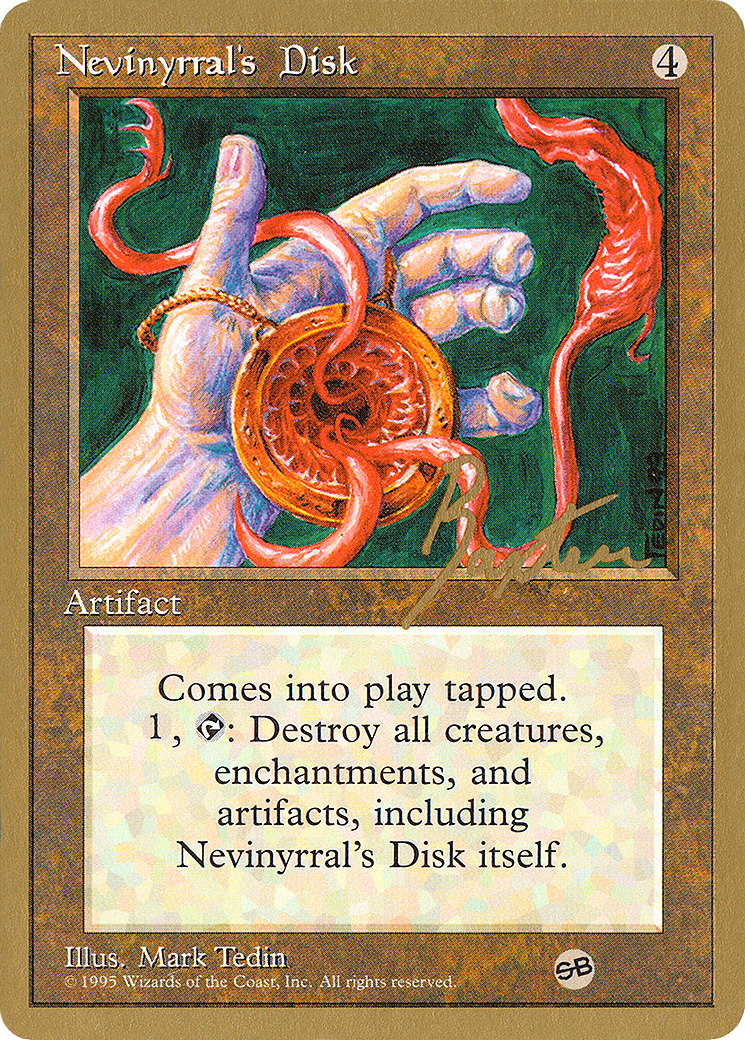 Image of Nevinyrral's Disk - 1996 George Baxter (4ED) (SB) (WCD-) - Pro Tour Collector Set