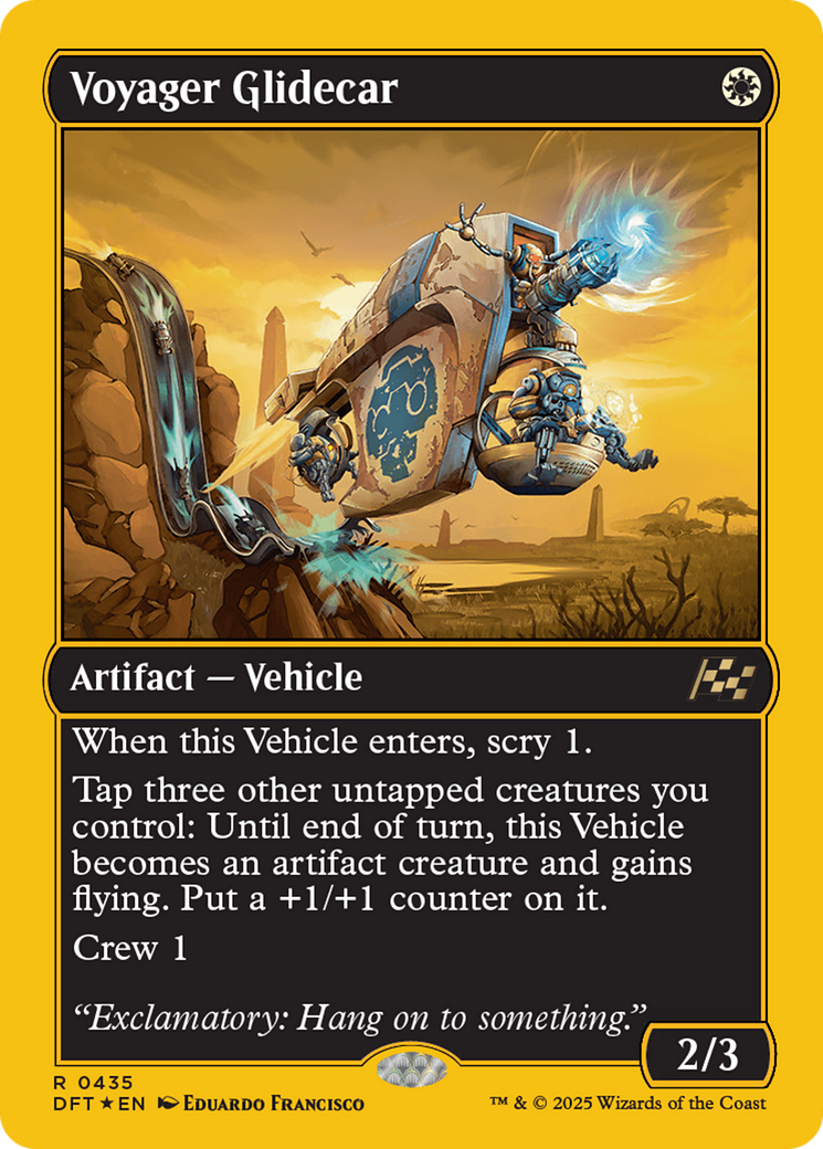Image of Voyager Glidecar (First-Place Foil) (DFT-435) - Aetherdrift Foil