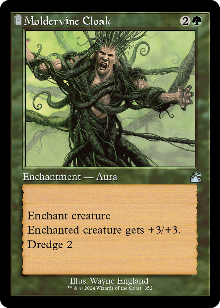 Image of Moldervine Cloak (Retro Frame) (RVR-352) - Ravnica Remastered: (tombstone)