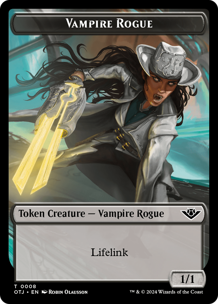Image of Vampire Rogue (TOTJ-008) - Outlaws of Thunder Junction Tokens