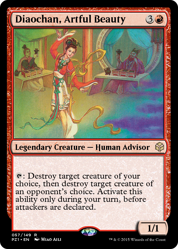 Image of Diaochan, Artful Beauty (PZ1-057) - Legendary Cube Prize Pack